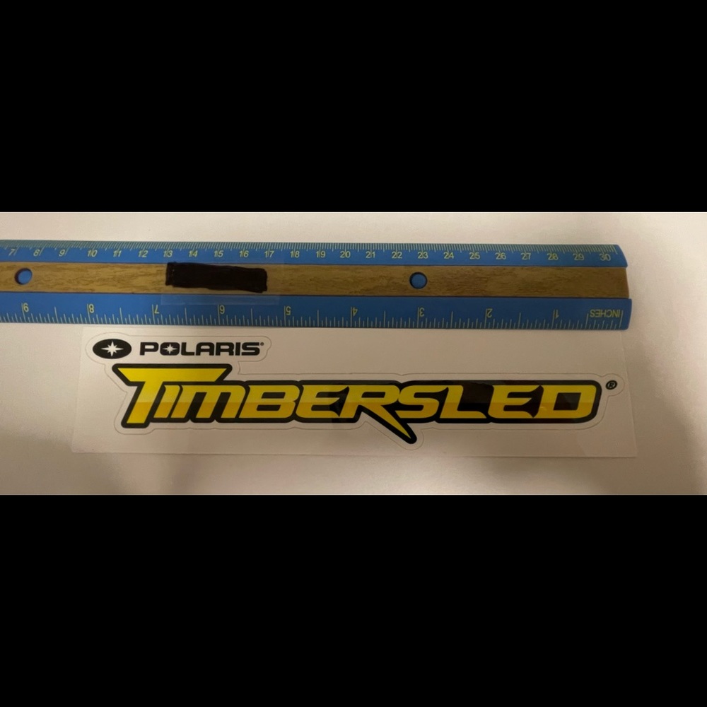 Polaris ATV Timbersled Sticker Decal White